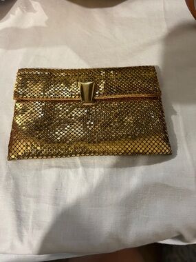 Gold Metallic Evening Clutch